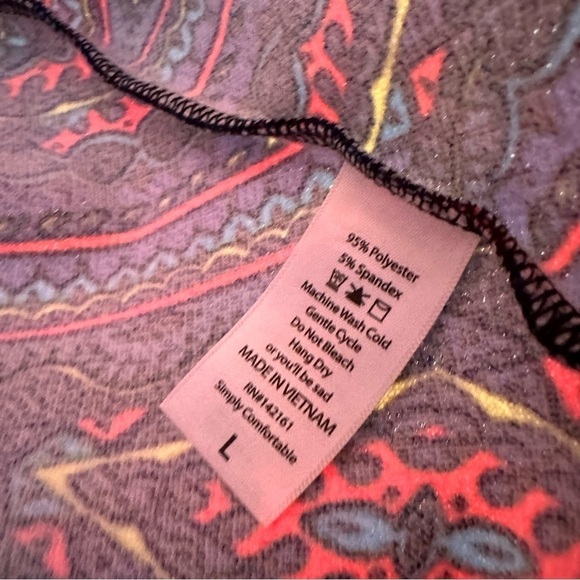 LulaRoe Cassie Pencil Skirt Stretchy High Wide Waist Band Large 14-16 Neon - Picture 8 of 16